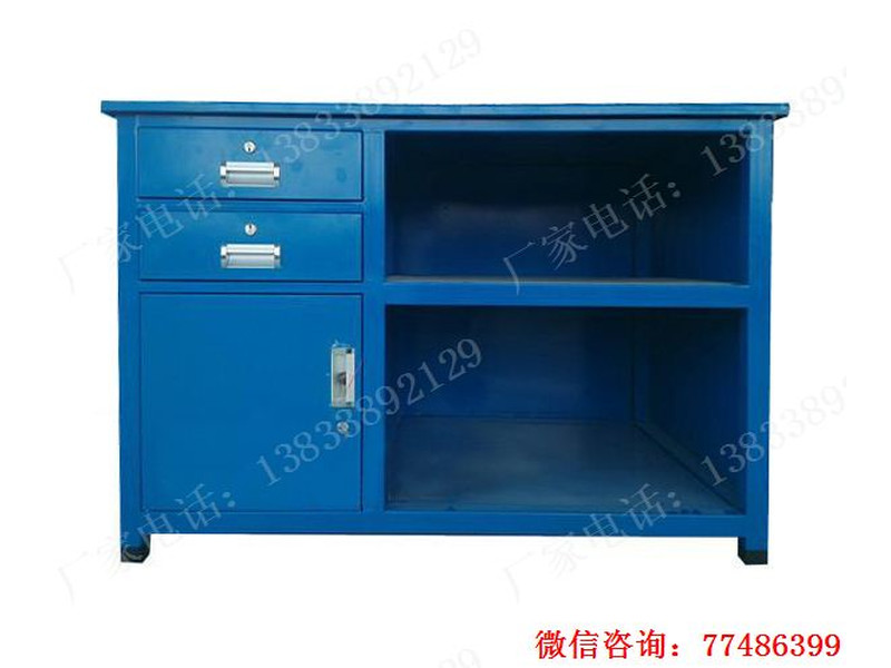 靖西縣鋼制二屜單門(mén)工作臺(tái)